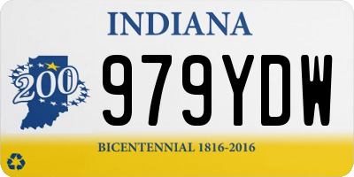 IN license plate 979YDW