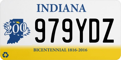 IN license plate 979YDZ