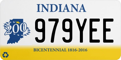 IN license plate 979YEE