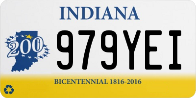 IN license plate 979YEI