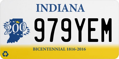 IN license plate 979YEM