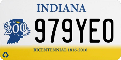 IN license plate 979YEO