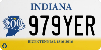 IN license plate 979YER