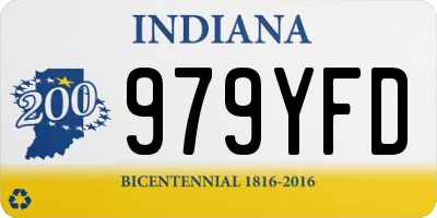IN license plate 979YFD