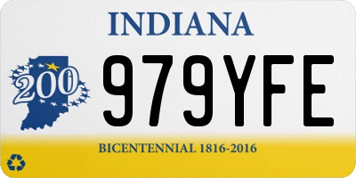 IN license plate 979YFE