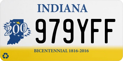 IN license plate 979YFF