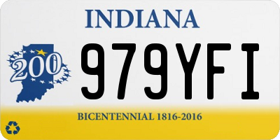 IN license plate 979YFI