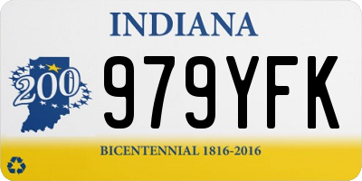IN license plate 979YFK