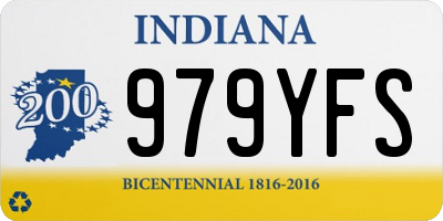 IN license plate 979YFS