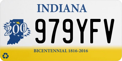 IN license plate 979YFV