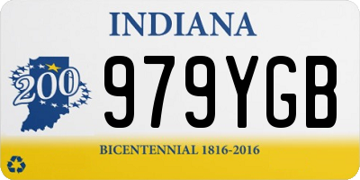 IN license plate 979YGB