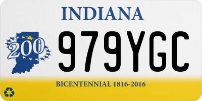 IN license plate 979YGC