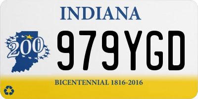 IN license plate 979YGD