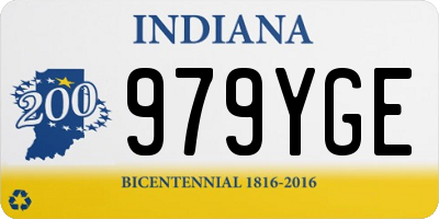 IN license plate 979YGE