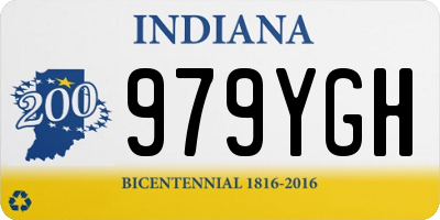 IN license plate 979YGH
