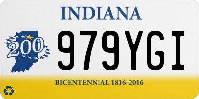 IN license plate 979YGI