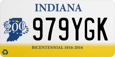 IN license plate 979YGK