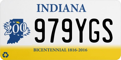 IN license plate 979YGS