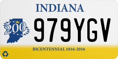 IN license plate 979YGV
