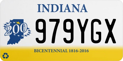 IN license plate 979YGX