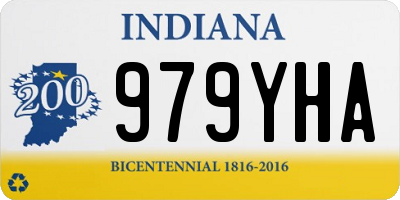 IN license plate 979YHA