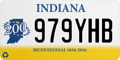 IN license plate 979YHB