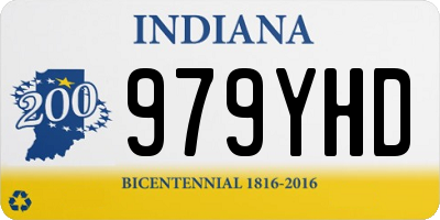 IN license plate 979YHD