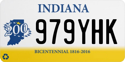 IN license plate 979YHK