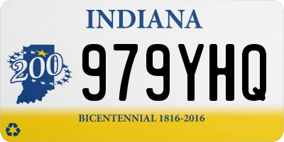 IN license plate 979YHQ