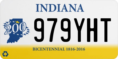 IN license plate 979YHT