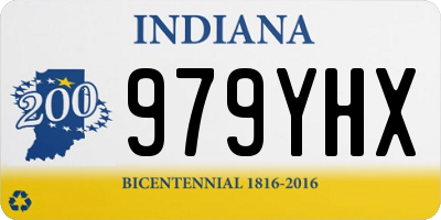 IN license plate 979YHX