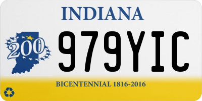 IN license plate 979YIC