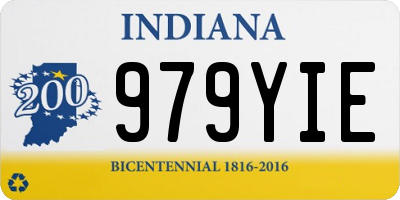 IN license plate 979YIE