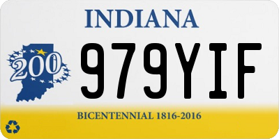 IN license plate 979YIF