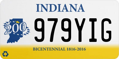 IN license plate 979YIG