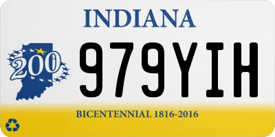 IN license plate 979YIH