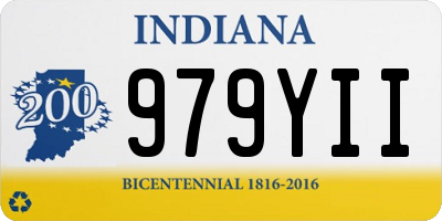 IN license plate 979YII