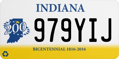 IN license plate 979YIJ