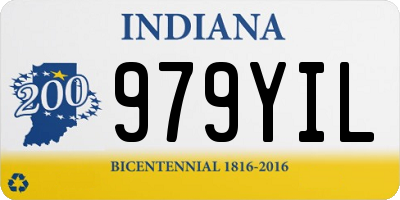 IN license plate 979YIL
