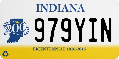 IN license plate 979YIN