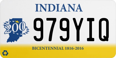 IN license plate 979YIQ
