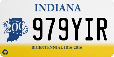 IN license plate 979YIR