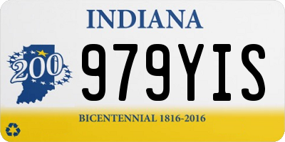 IN license plate 979YIS