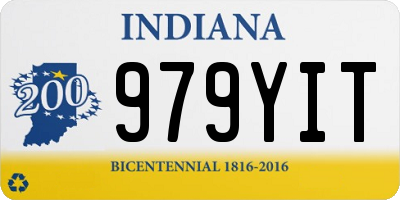 IN license plate 979YIT