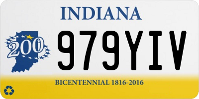 IN license plate 979YIV