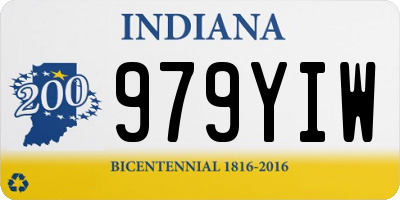 IN license plate 979YIW