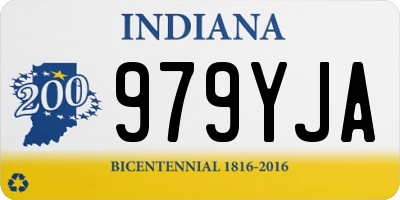 IN license plate 979YJA