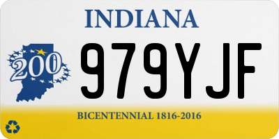 IN license plate 979YJF