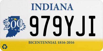 IN license plate 979YJI