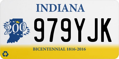 IN license plate 979YJK